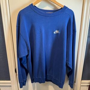 Nike Men's Crewneck Sweater in Royal Blue